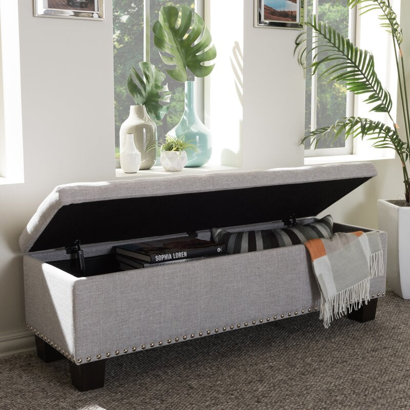 Ouzts upholstered storage bench new arrivals