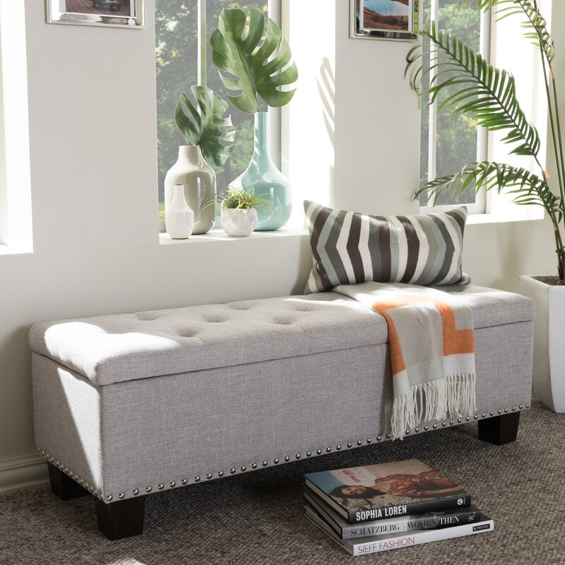 Ouzts upholstered storage bench new arrivals