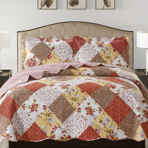 Suzy Rust - Three Piece Quilt Set