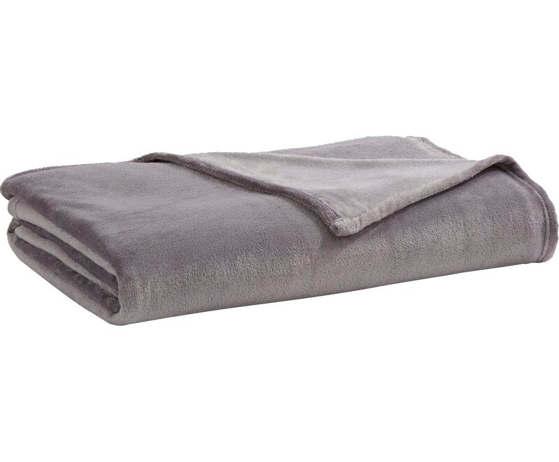 Super Soft Plush Blanket throw Gray – HomeyOak