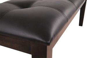 Haddie - Tufted Leather Bench