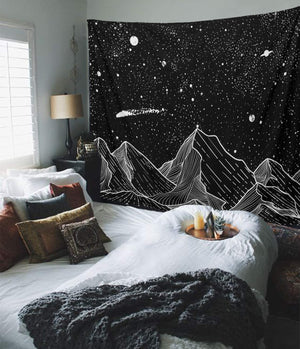 Mountain Moon Tapestry