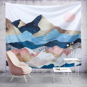 Mountain Sunset Tapestry