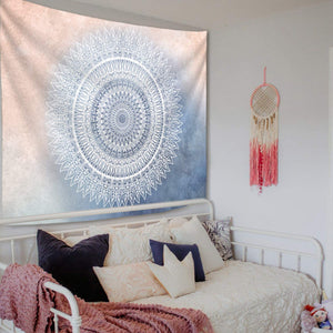 Mandala Tapestry Blue Pink