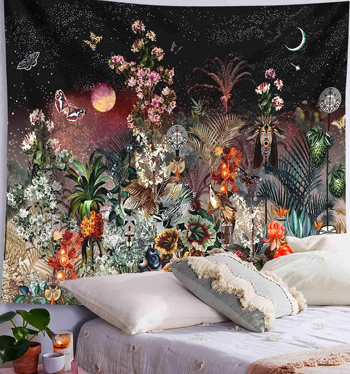 Bohemian Floral Tapestry