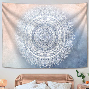 Mandala Tapestry Blue Pink