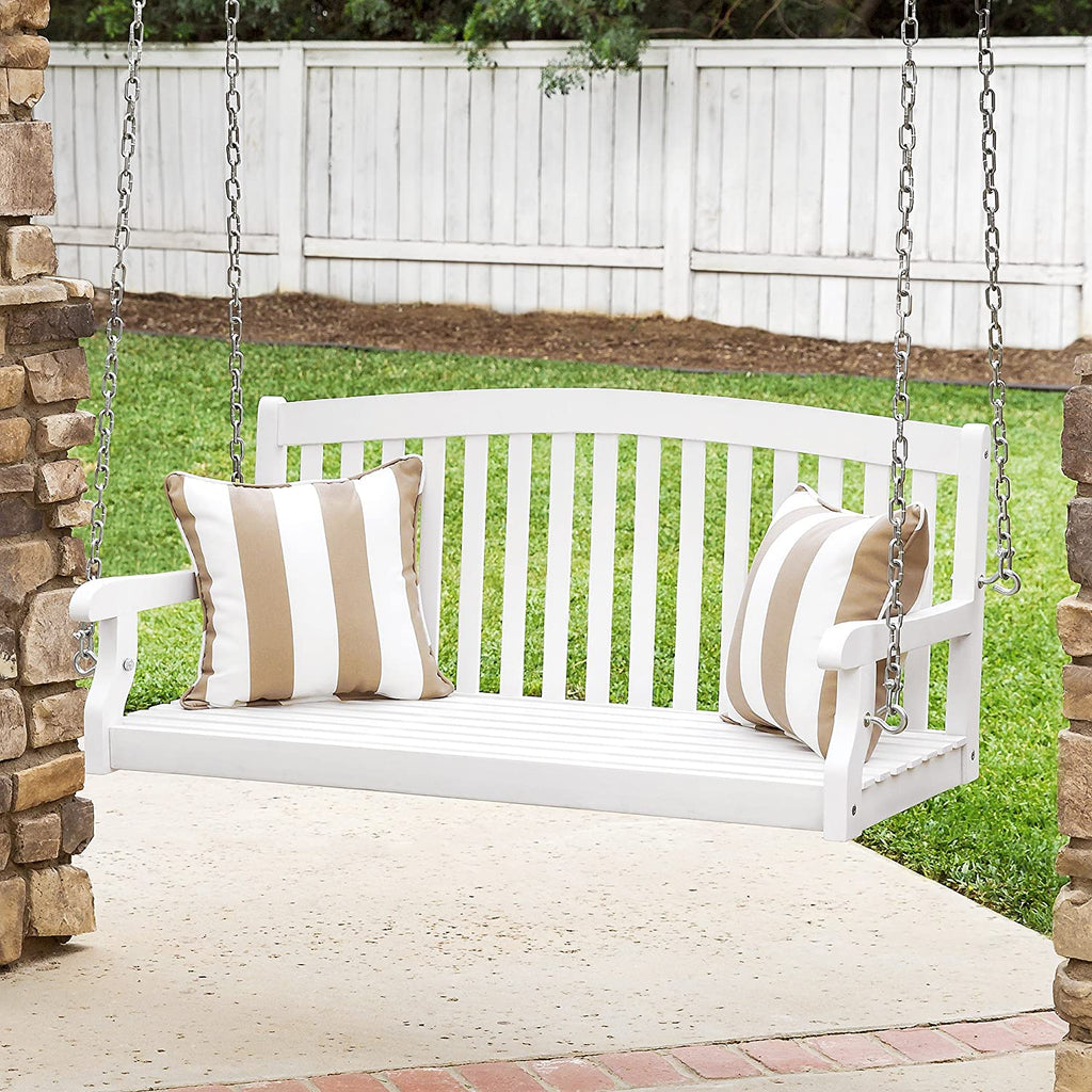 3-Seater Wooden Porch Swing Bench