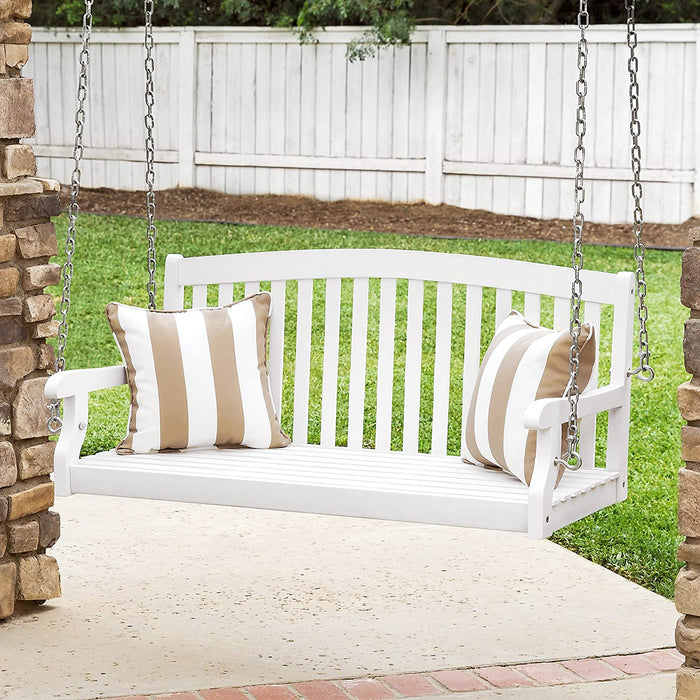 3-Seater Wooden Porch Swing Bench