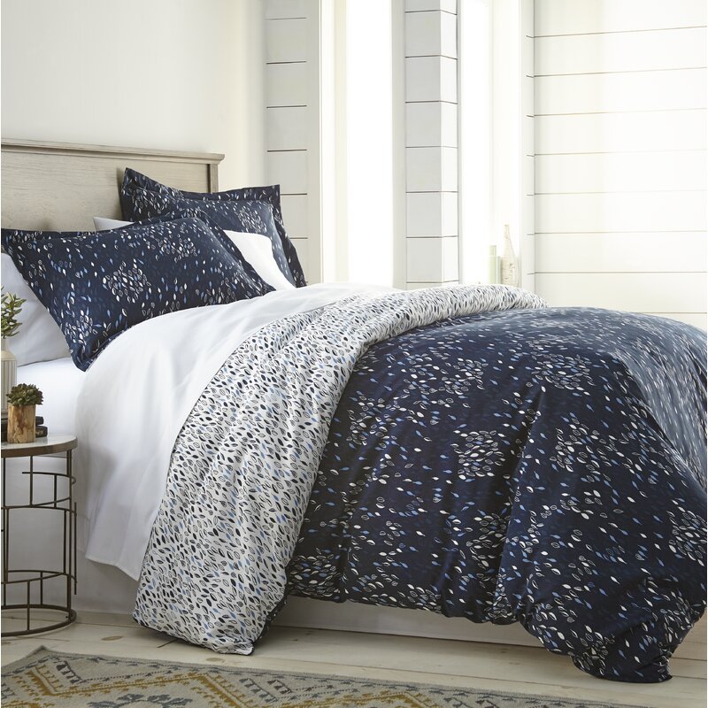 Adamson Botanical Leaves Reversible Duvet Cover Set