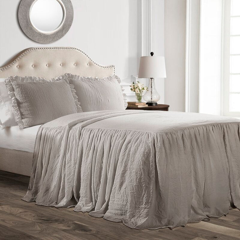 Arrington ruffle deals skirt quilt set
