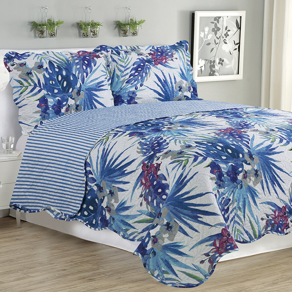 Floral Melissa - Three Piece Quilt Set