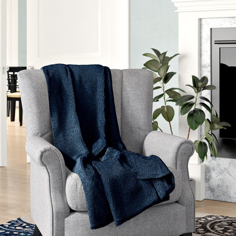 Geoff Modern Velvety Fleece Blanket