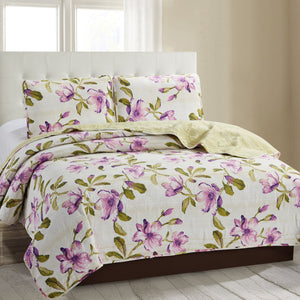 Purple Grace - Three Piece Quilt Set