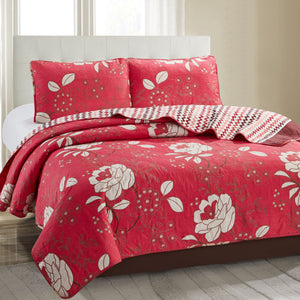 Cherry Grace - Three Piece Quilt Set